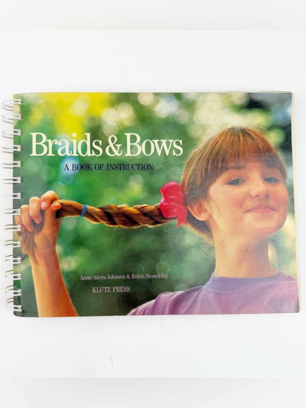 Klutz Press Braids & Bows Book Anne Akers Johnson Hair Braiding Style Vtg 1992